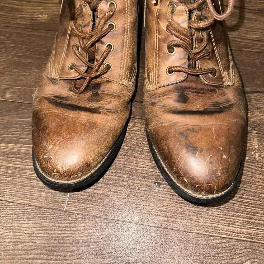 Ariat brown western cosplay minimalist 9.5 lace up boots